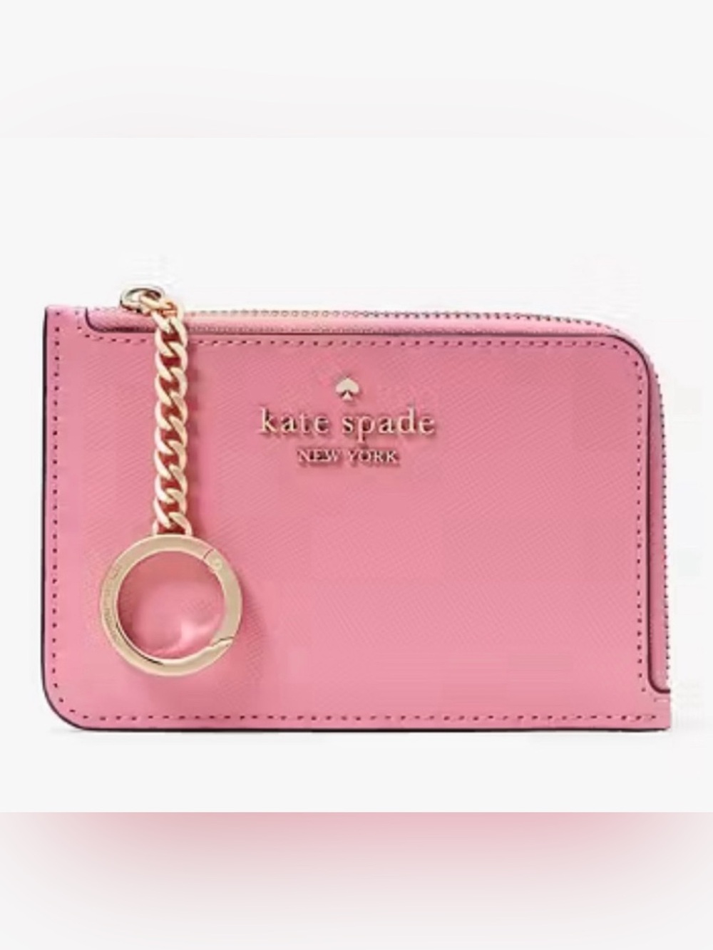 🆕 Madison Medium L-zip Card Holder in Blossom pink  🌸